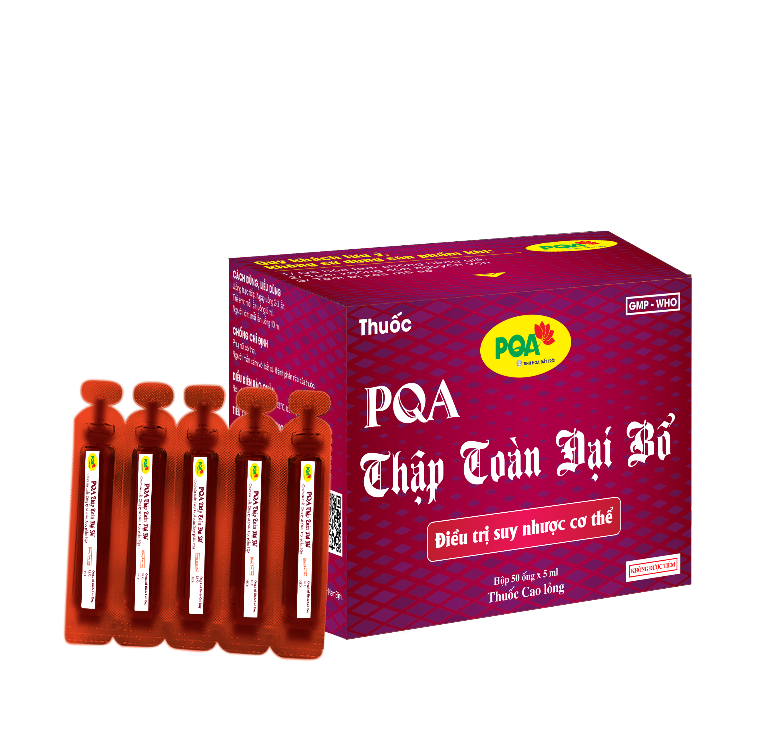 Thap toan dai bo 50 ong 5ml